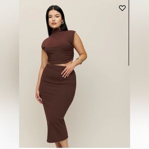 Reformation Foster Knit two piece set